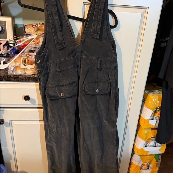 Free People Vintage Black Wide-Leg Jumpsuit - Picture 3 of 3